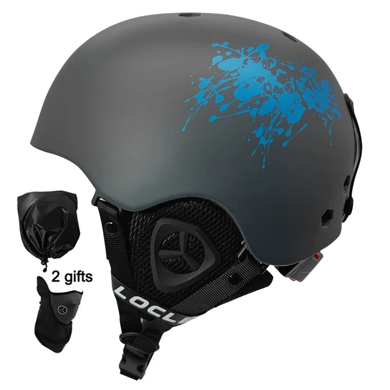 LOCLE Men Skiing Helmet Women Adult and Children Kids Snowboard Skateboard Skiing Equipment Snowmobile Motorcycle Helmets