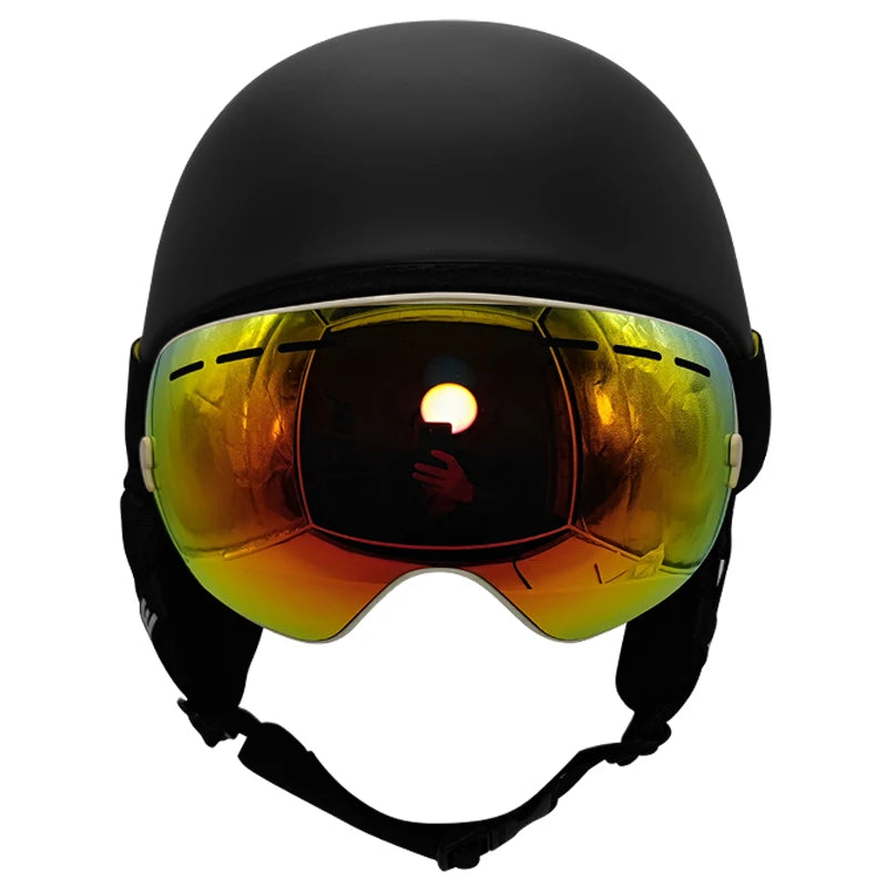LOCLE Men Skiing Helmet Women Adult and Children Kids Snowboard Skateboard Skiing Equipment Snowmobile Motorcycle Helmets