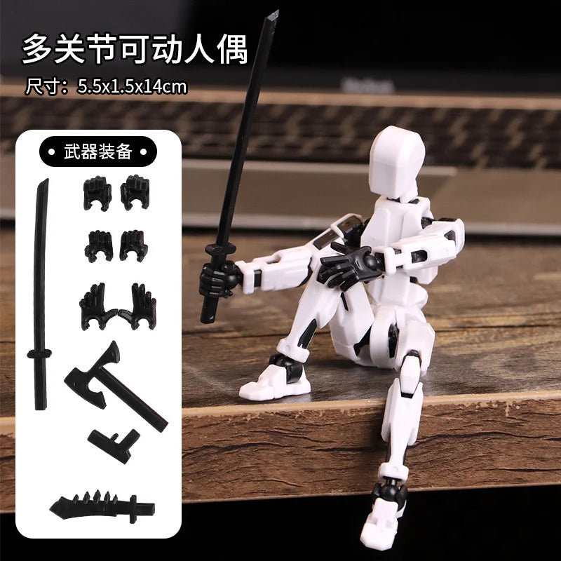 Dummy 13 Lucky Doll 13 Joint Movable 3D Printing Toy Dummy Doll DIY Decompression God