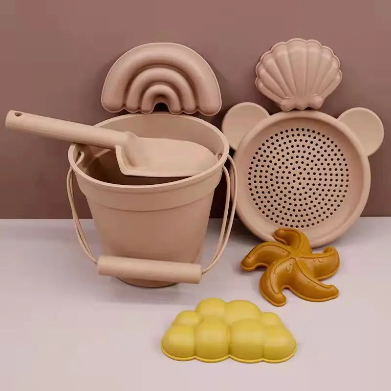Silicone Sieve Summer Beach Toys for Kids Children Cute Animal Model Ins Rubber Dune Sand Toy Funny Seaside Tools Accessories