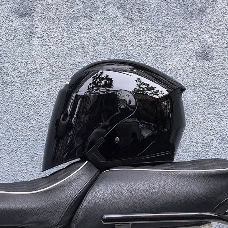 Genuine JieKai Motorcycle Helmet Unisex Scooter Motos Helmets Casco Capacete With Dual Lens