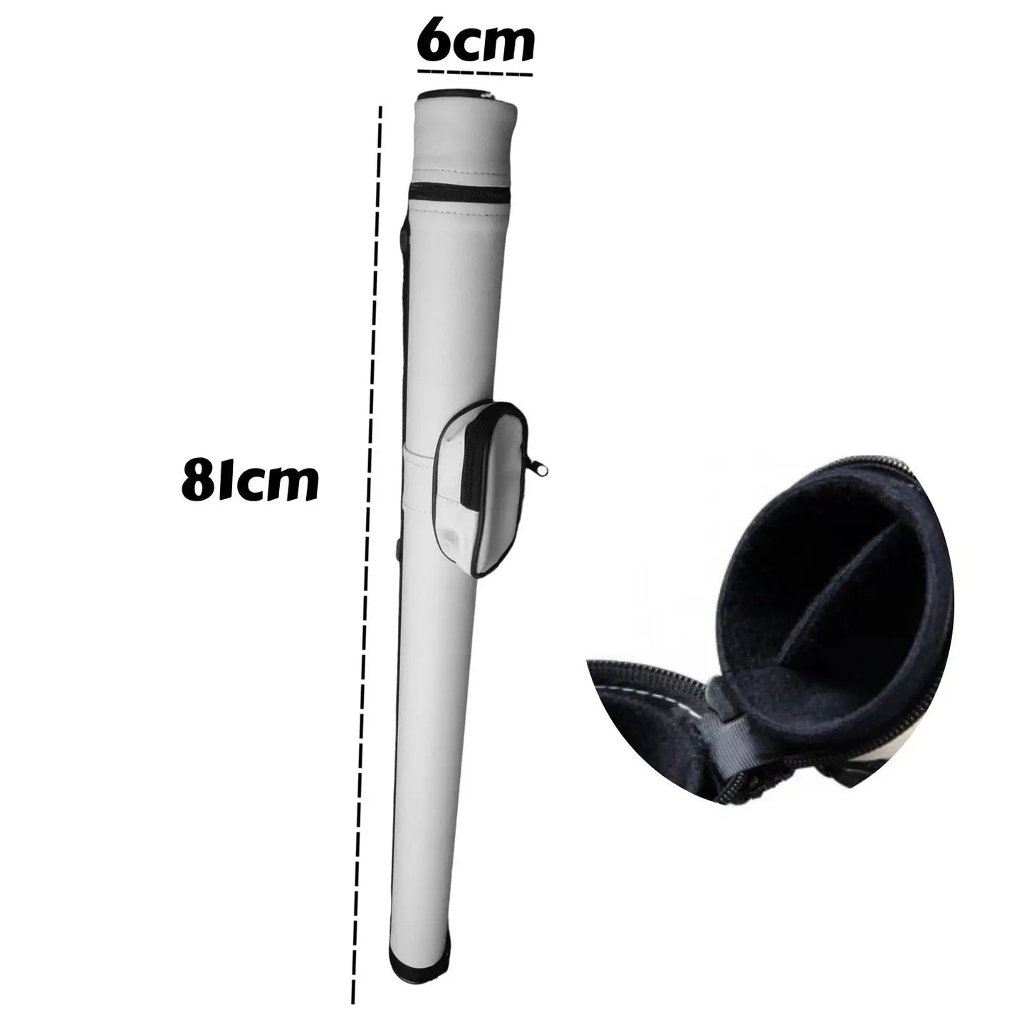 New 2/4Holes Pool Cue Case Snooker Club With Divider Billiard Pool Cue Stick Carrying Bag Billiard Case Accessories
