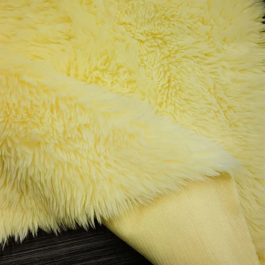 Soft Fluffy Faux Plush Fabric by the Meter for Cats Upholstery Carpets Dolls Diy Toy Sewing PV Fluff Cloth Thickened Beige Pink