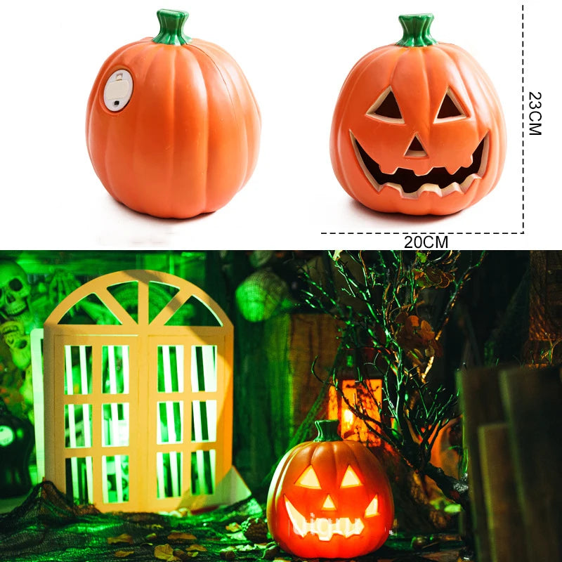 Halloween Decoration Scream Pumpkin Led Festival Accessories Decorations Bright Materials Ring Light Fairy Lights Night Outdoor