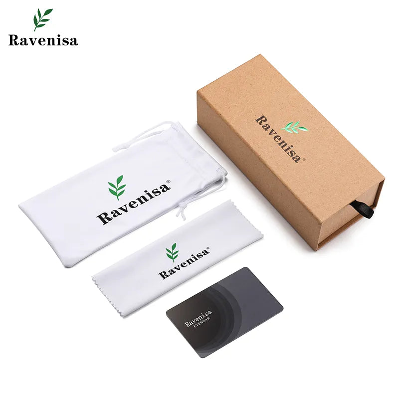Ravenisa Wood Sunglasses Women UV400 Polarized Pilot Plastic Frame Sun Glasses Fishing Driving Sunglasses