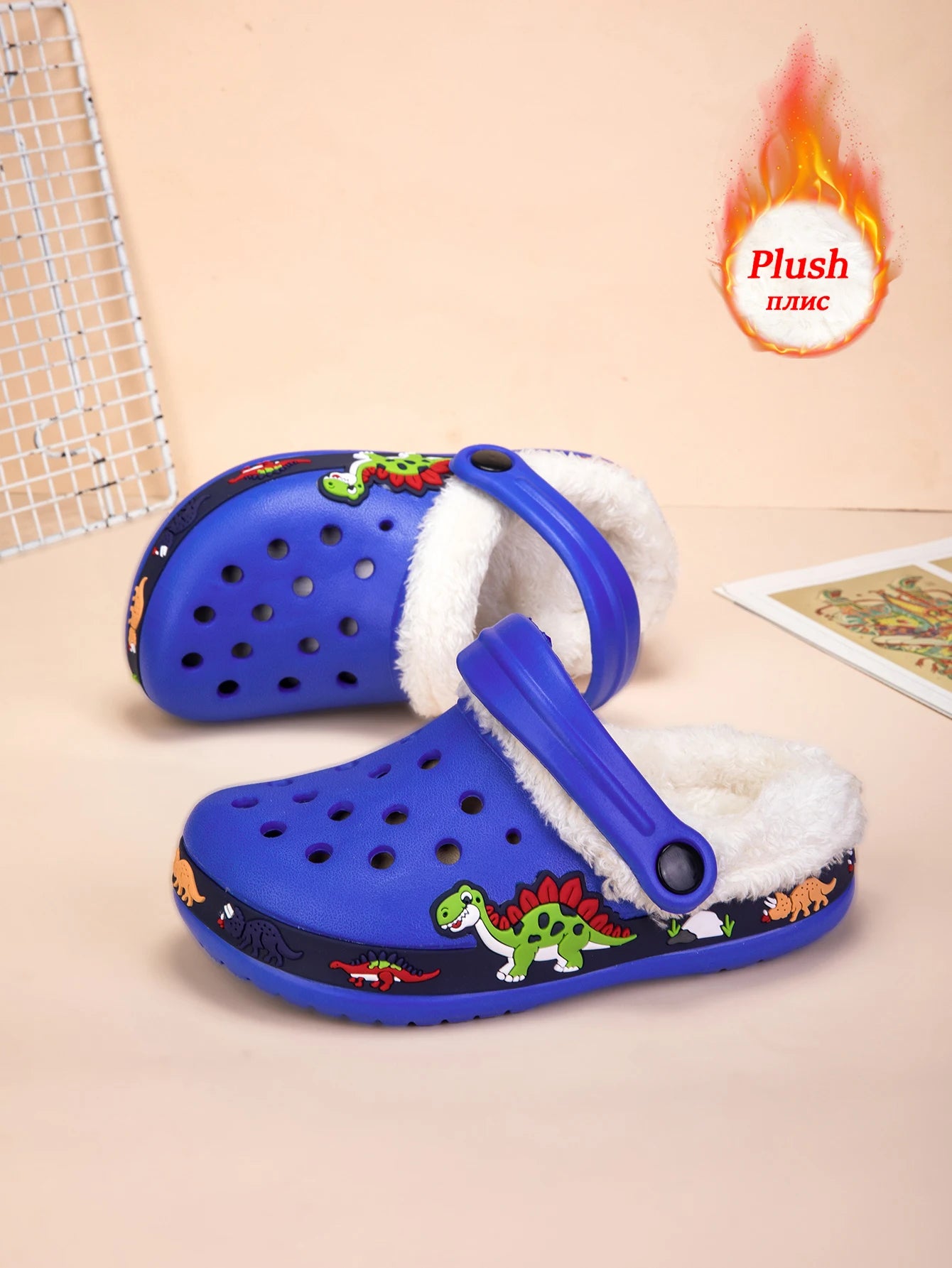Winter Kids Sandals Fleece-Lined Non Slip Children Slippers Girls Shoes Unicornio Mules & Clogs Cartoon Cute Infant Garden Shoes