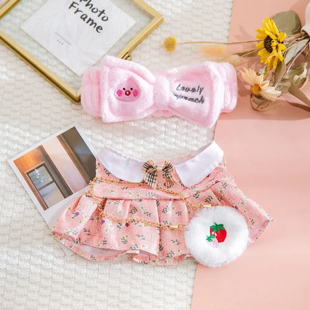 Doll Cloth Accessories LaLafanfan Cafe Clothes Dress Up DIY Clothing Yellow Duck Clothes 30cm Kawaii Plush Clothes Dolls