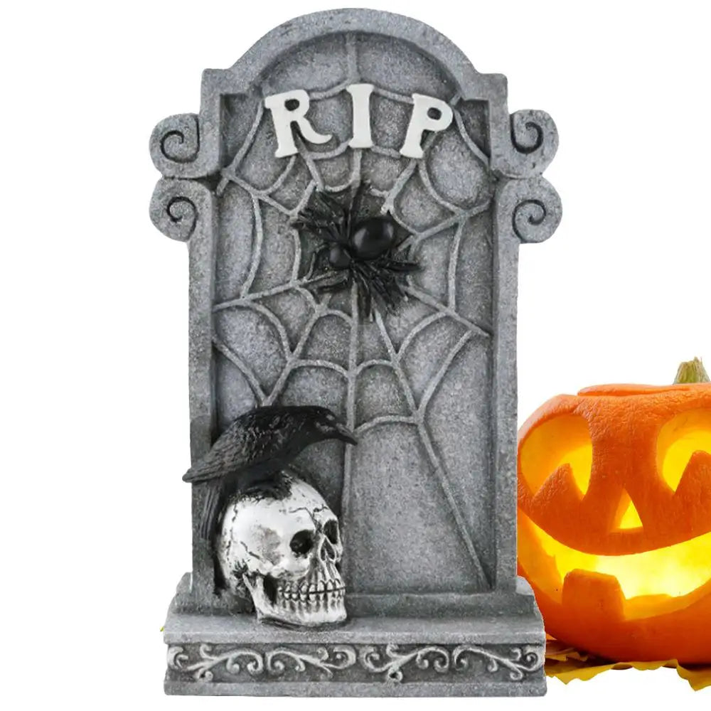 Halloween Graveyard Decorations Tombstones Halloween Decor Scary Gravestones Headstones Props for Crafts Signs Exterior Ground