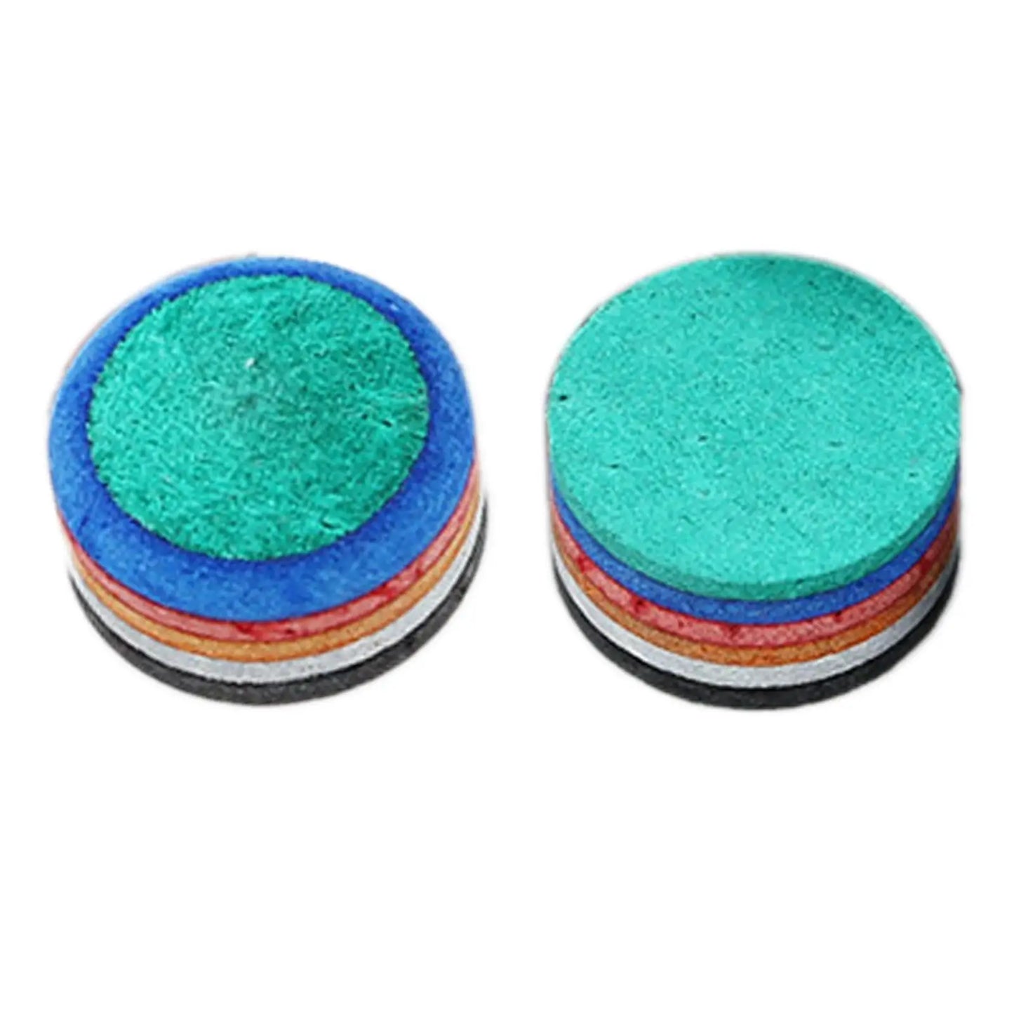 Pool Cue Tip Cue Accessory Multiple Layer Stick Tip 14mm Glue on Break Jump Tip for Club Billiard Pool Cues Players Personal Use