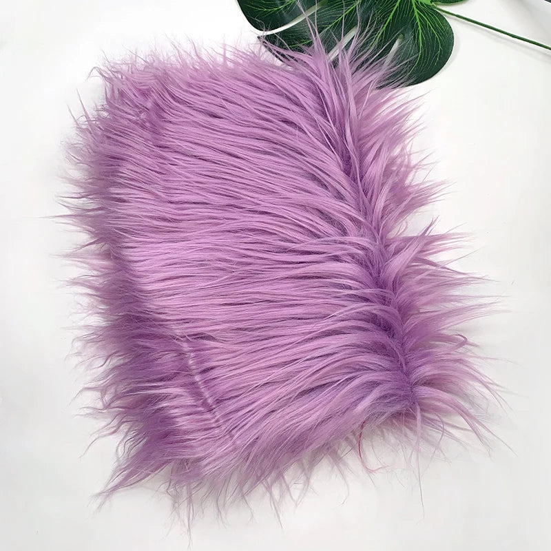 Faux Fur Fabric 46 Colors 160x50cm 8cm Soft Long Plush Handmade Doll/Clothing Shaggy Fabric