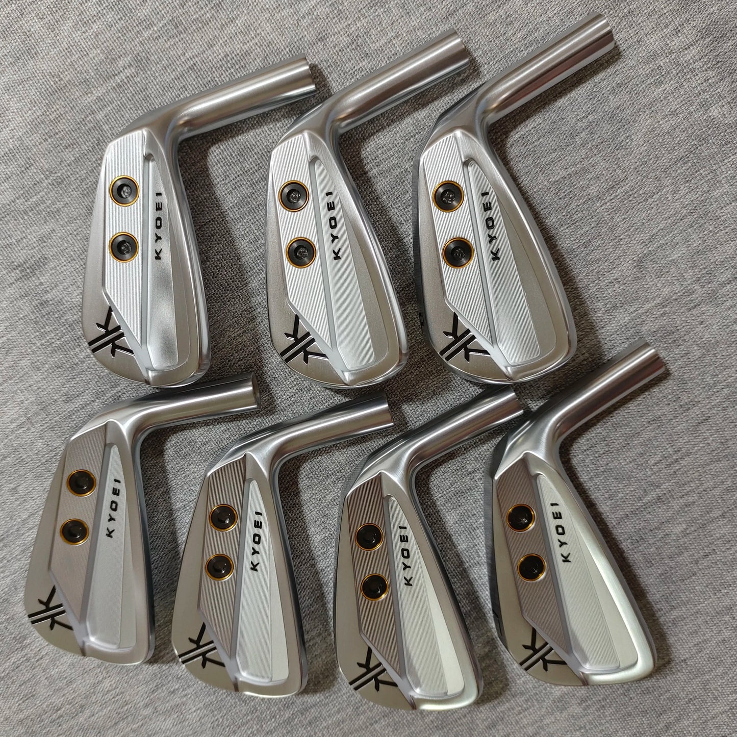 Tianwell Original KYOEI Golf Irons Set Silver Forged 4 5 6 7 8 9 P 7pcs for Men Golf Iron Head Only No Shaft