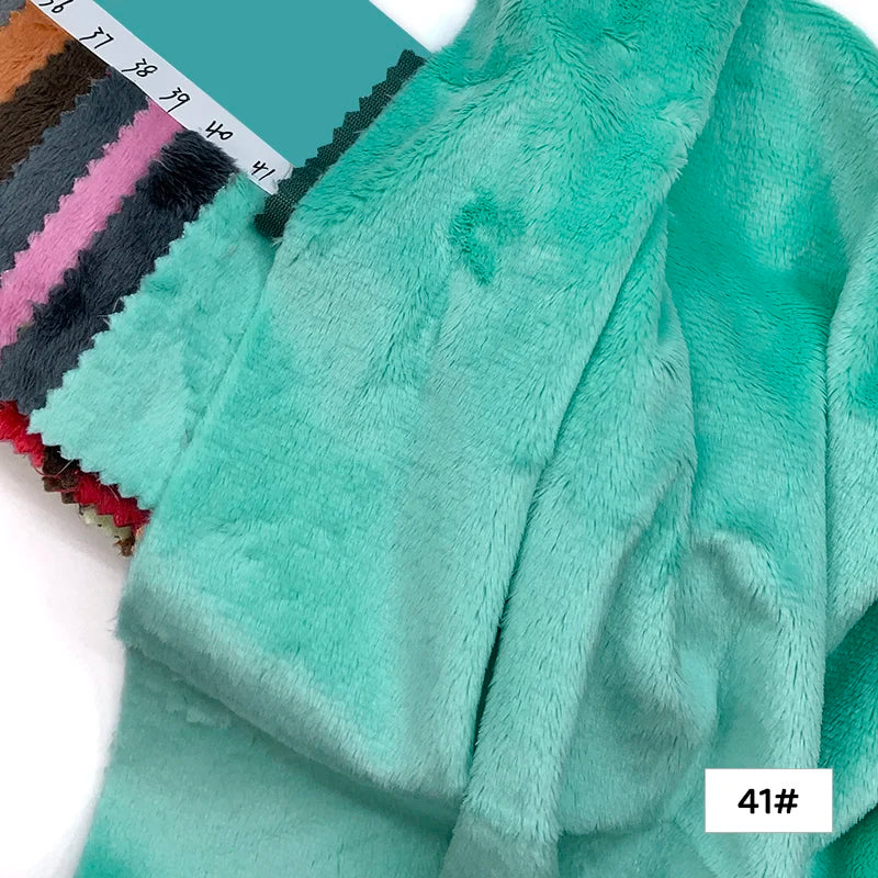 Plush Fabric 5mm Pile Length 100 Polyester 100 Colors Can Be Choose Hair Material for Popular Cotton Dolls DIY Handmade Fabric