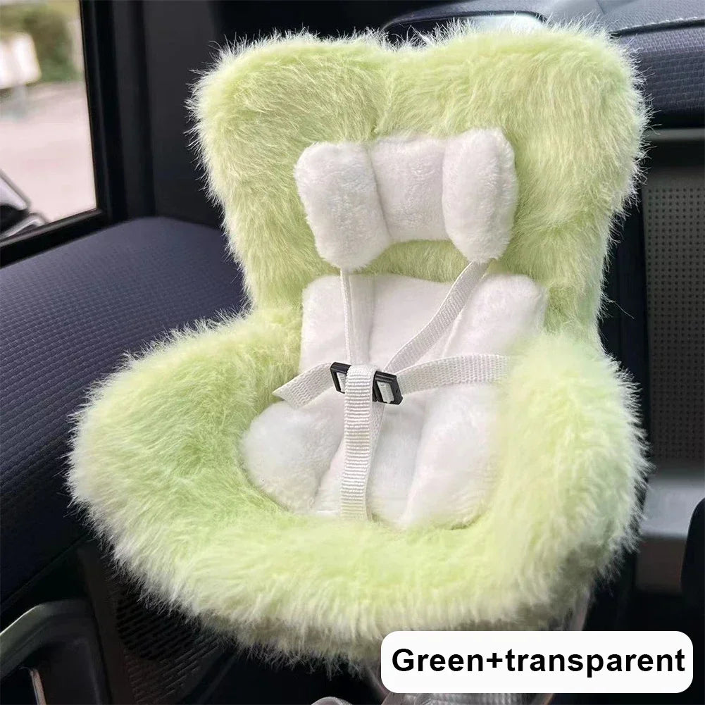 Suitable for 17cm Labubu Cute Doll Cute Car Safety Seat Car Air Outlet Decoration Car Interior Decoration Ornament