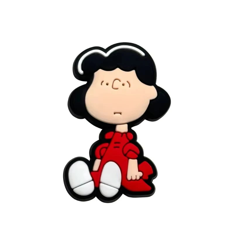 MINISO Whimsical Snoopy Cartoon Shoe Charms Decorative Accessories for Clogs and Sandals - Anime Inspired DIY Craft Accessories
