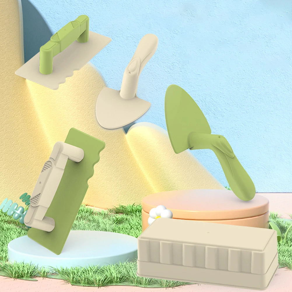 Beach and Sand Castle Kit With Sand Castle Molds Watering Can Rake Shovel Sand Toys Sand Castle Toys for Beach for Kids Outdoor