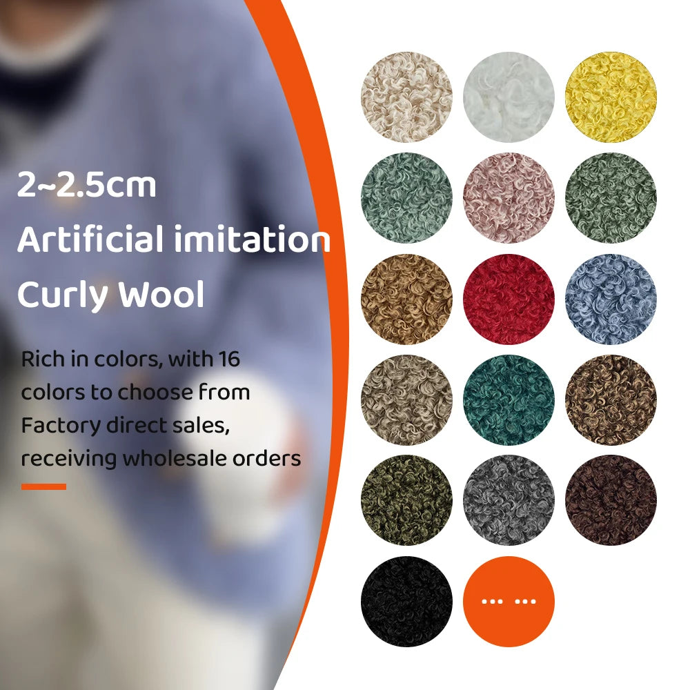 Teddy Fur Plush Fabric Polyester Soft Fabrics by Meters Promotion for DIY Doll Hair Non Elastic Solid Color Single Sided Velvet