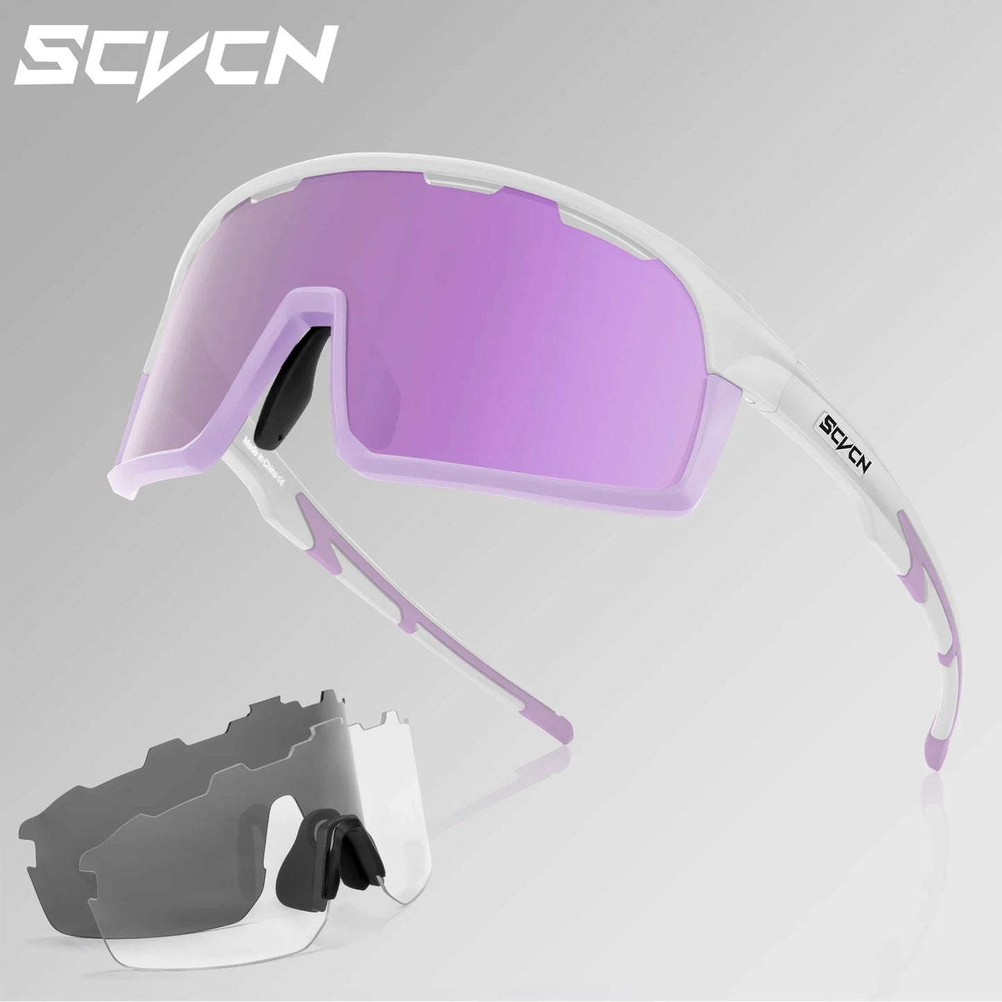 Scvcn-Cycling Sunglasses for Men and Women, UV400 Glasses, MTB Sunglasses, Sports Eyewear, Woman Goggles, Bicycle Eyewear, 2024