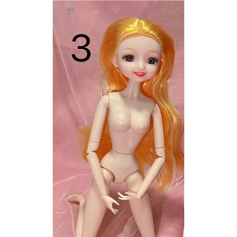 30cm Fashion Girls Princess Doll Barbi Doll 28 Joints Moveable Doll Model Smiley Doll Toy for Girls Gift
