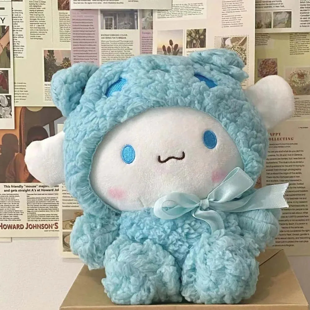 25cm Anime Sanrio Plush Doll Toys Kawaii Hello Kitty Kuromi My Melody Cinnamoroll Cartoon Cute Plush Stuffed Toy Kids Gifts