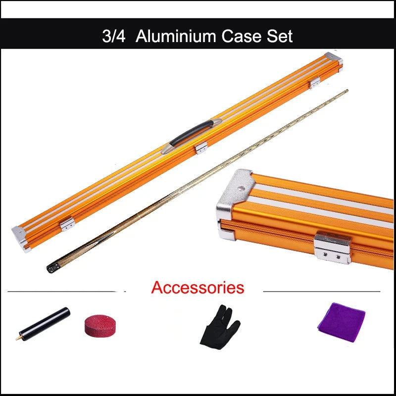 2022 New OMIN Snooker Cue 3/4 Jointed Snooker Cue Stick 9.5mm/10mm Tips With Snooker Cue Case Set 8405/8403
