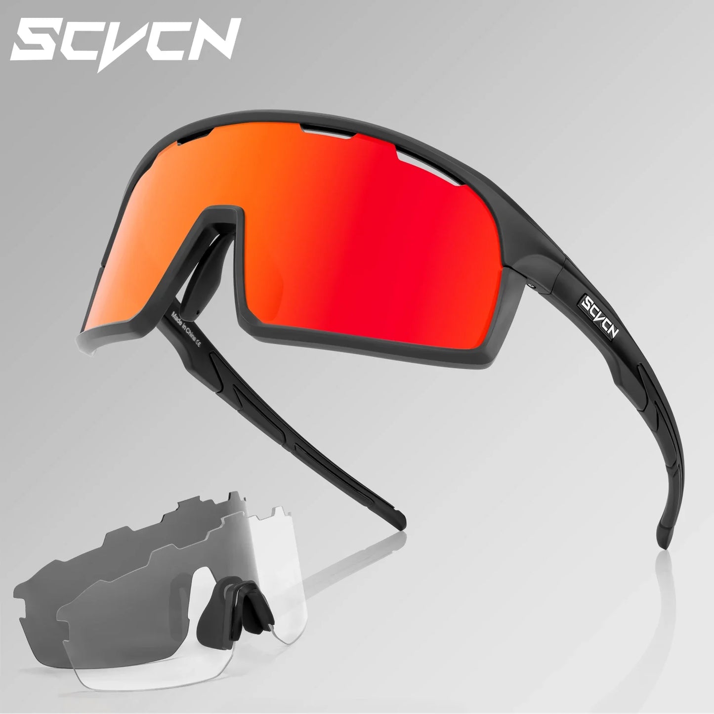 Scvcn-Cycling Sunglasses for Men and Women, UV400 Glasses, MTB Sunglasses, Sports Eyewear, Woman Goggles, Bicycle Eyewear, 2024