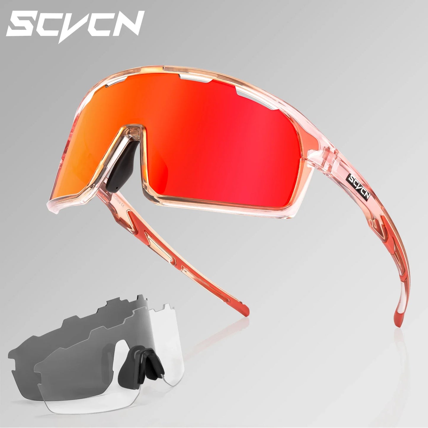 Scvcn-Cycling Sunglasses for Men and Women, UV400 Glasses, MTB Sunglasses, Sports Eyewear, Woman Goggles, Bicycle Eyewear, 2024