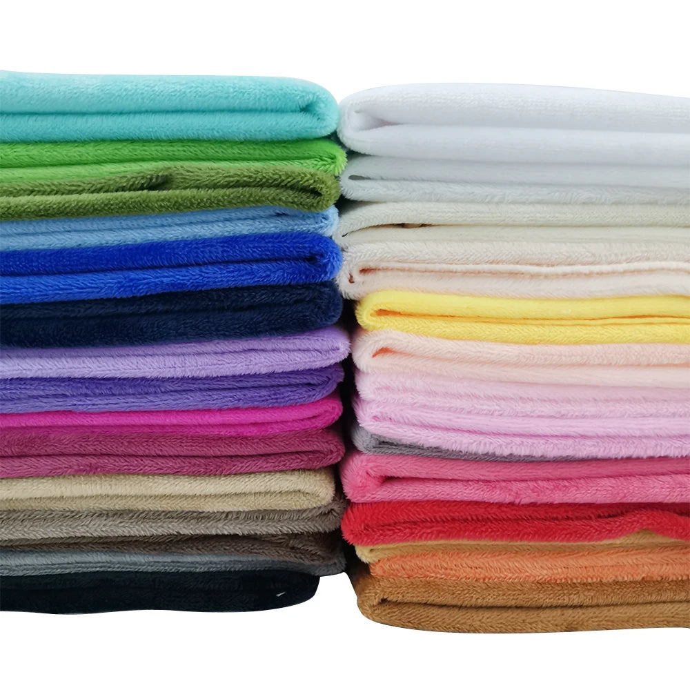 Short Plush 50cm*160cm Crystal Super Soft Plush Fabric for Sewing Dolls DIY Handmade Home Textile Cloth for Toys Plush Fabric
