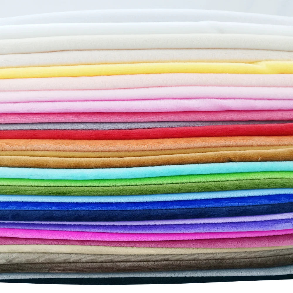 Short Plush 50cm*160cm Crystal Super Soft Plush Fabric for Sewing Dolls DIY Handmade Home Textile Cloth for Toys Plush Fabric