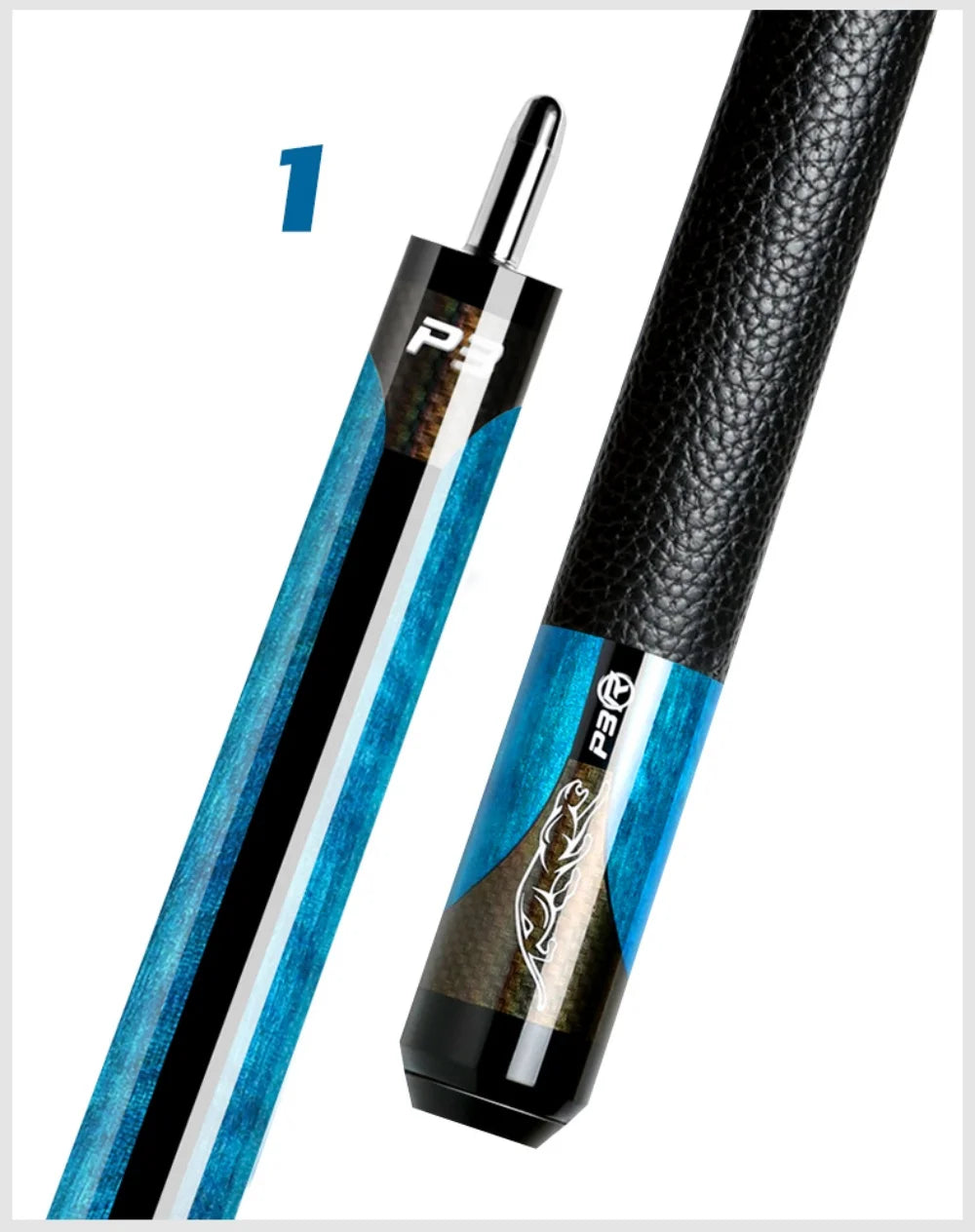 New P3 58" Canadian Maple Billiard Pool Cue Stick 10.5/11.5/13mm