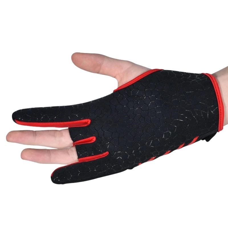 Left and Right Hand Bowling Gloves Non-Slip Bowling Gloves for Men and Women