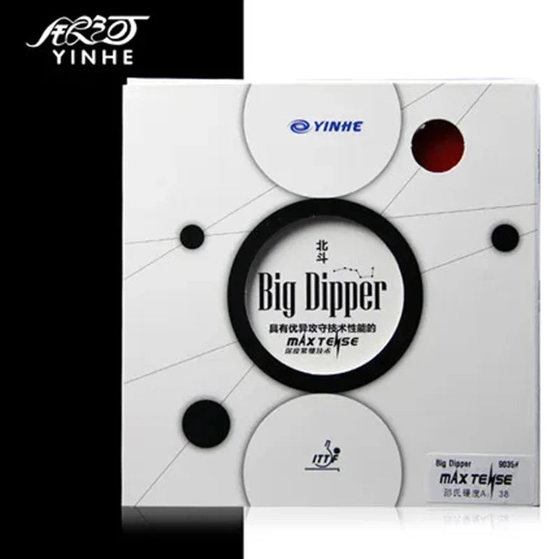 Yinhe Big Dipper Max Tense (Tacky) Pips-In Ping Pong Table Tennis Rubber With Sponge