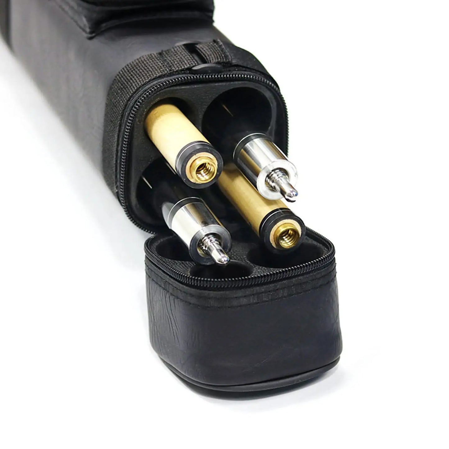 Billiard Pool Cue Stick Carrying Bag 2butts 2Shafts Carry With Divider Durable Pool Cue Case for Organizing Outdoor Travel