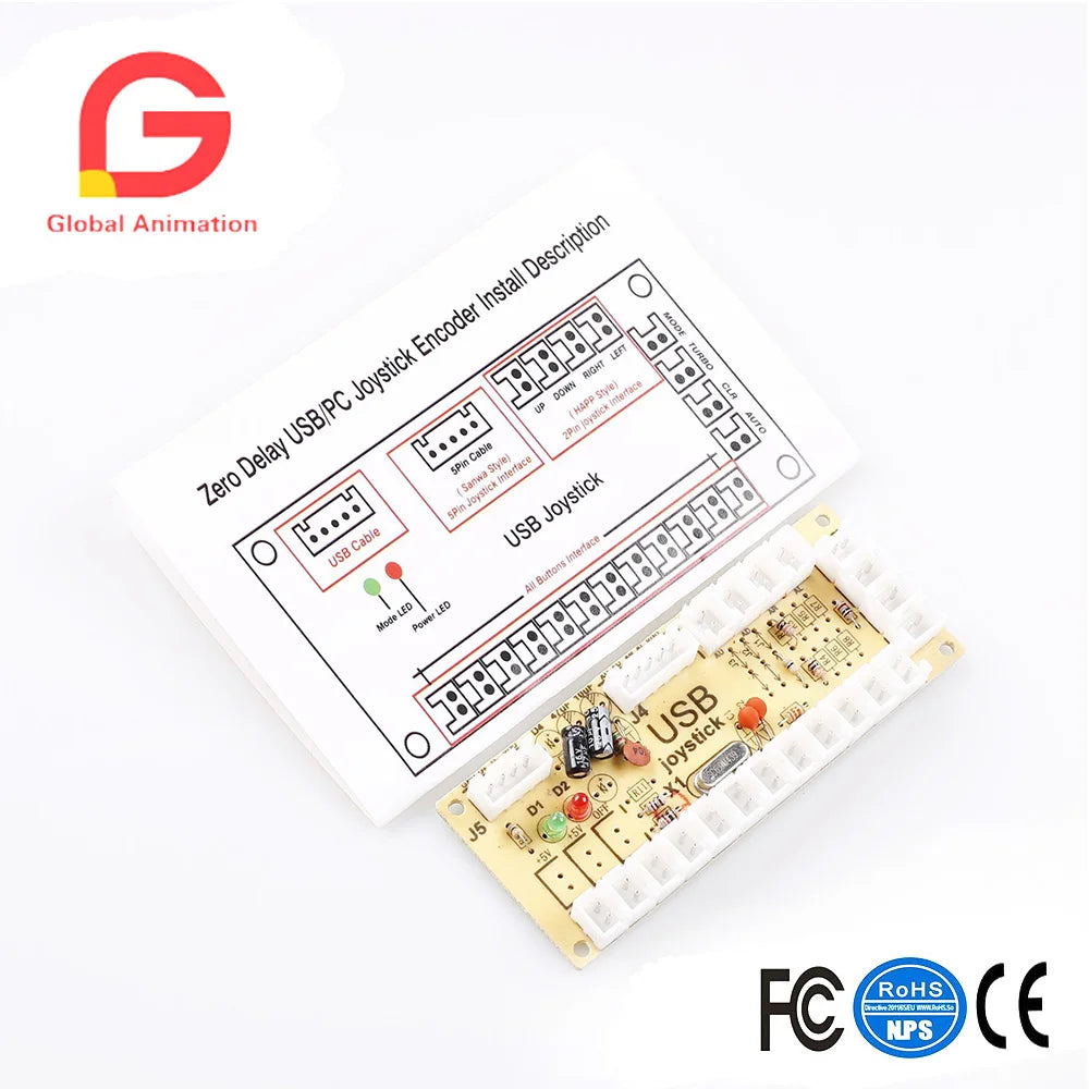 Arcade Game DIY Parts Kit for PC and Raspberry Pi 1/2/3 With Retro Pie 5Pin Joystick 30MM and 24MM Copy Sanwa Buttons Mame Part