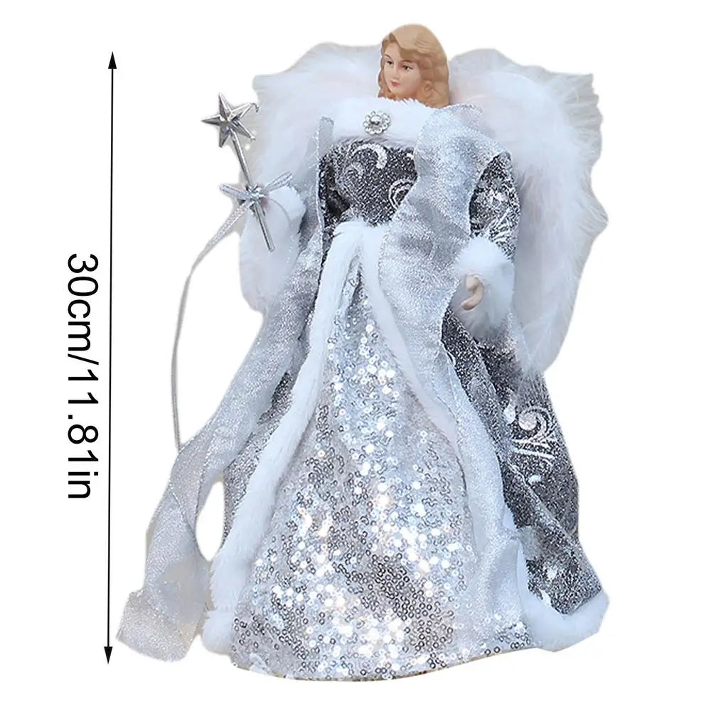 Christmas Angel Dolls Christmas Tree Top Angel Ornaments Xmas Treetop Figurine Navidad New Year Decoration Christmas Gifts