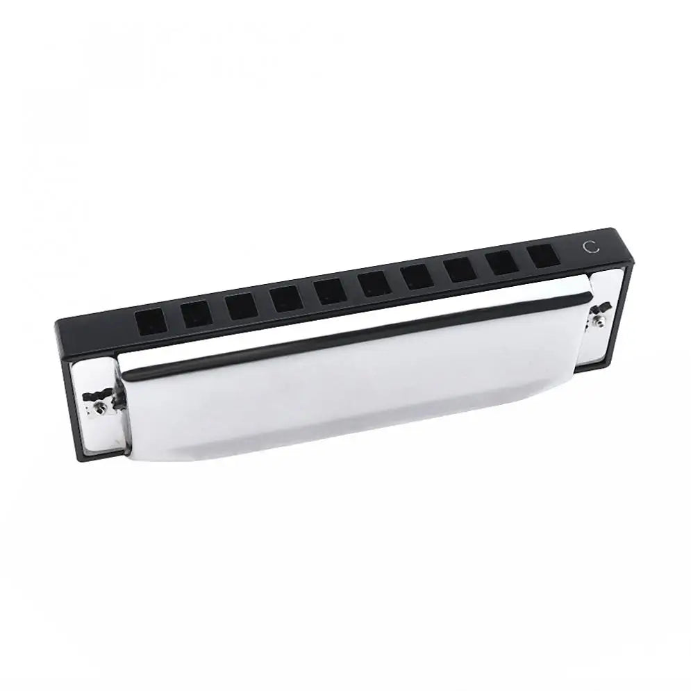 10 Holes 20 ToneC Harmonica Diatonic Blues Harp Mouth Organ Musical Instrument Stainless Steel for Beginner