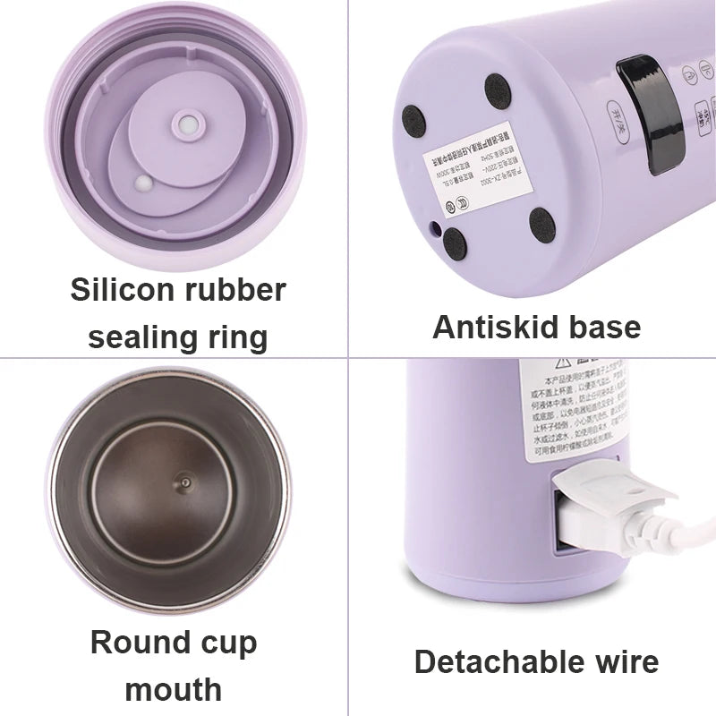 Thermal Insulation Electric Kettle Temperature Control Smart Hot Water Heating Bottle Coffee Boiler Travel Portable Tea Pot Cup