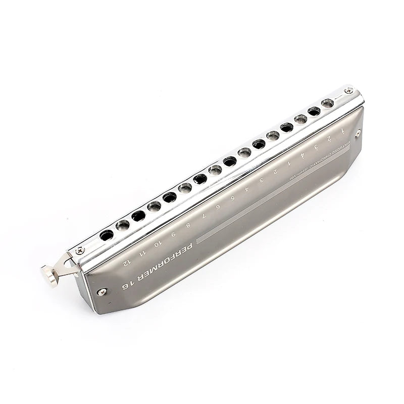 EASTTOP EMP-16 Upgrade Chromatic Harmonica 16 Hole 64 Tone Key of C Aluminum Comb Chromatic Mouth Organ Harmonica