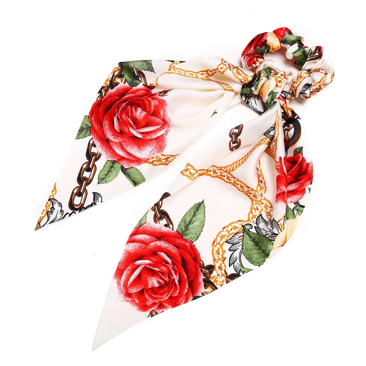 Chiffon Hair Scrunchies Women Fashion Pearl Ponytail Holder Hair Tie Hair Rope Rubber Bands Hair Accessories Bowknot Headwear