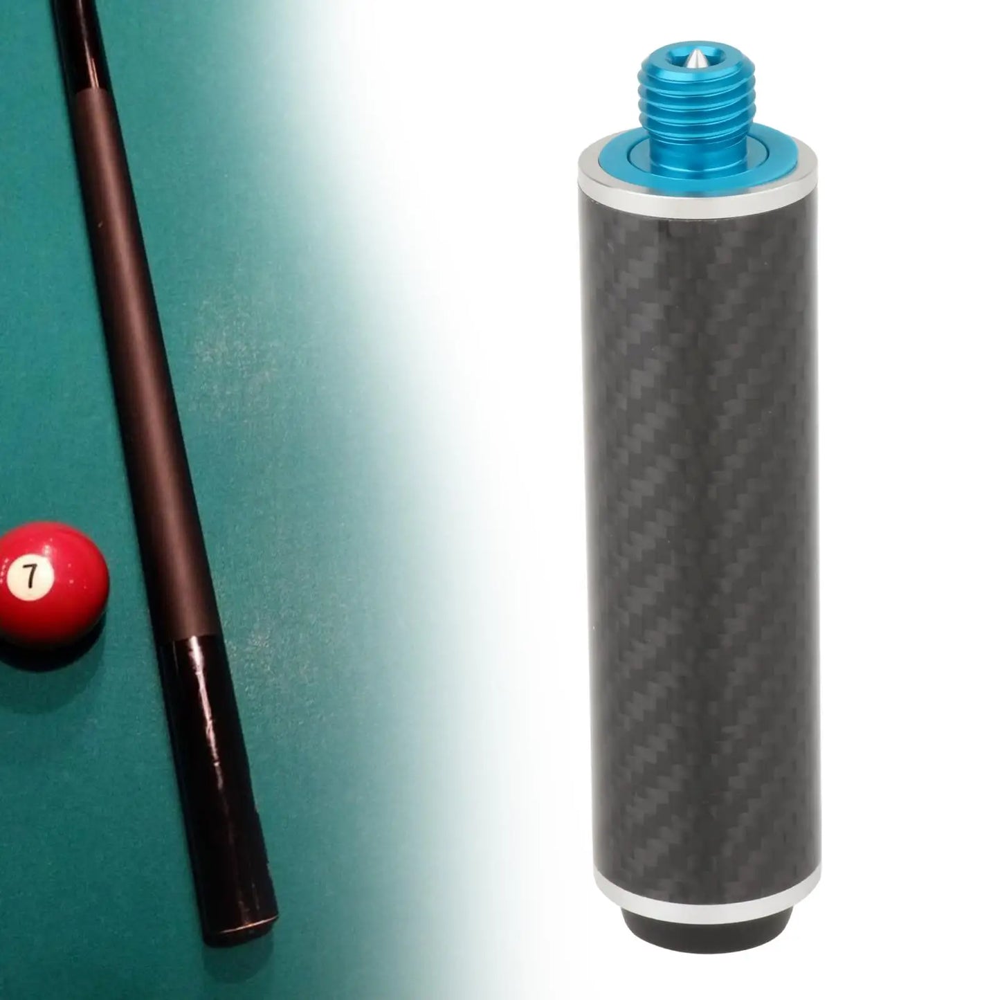 Universal Cue Extension End Billiard Accessories,Billiards Pool Cue Extension Snooker Cue Stick Extender Training Player Carbon