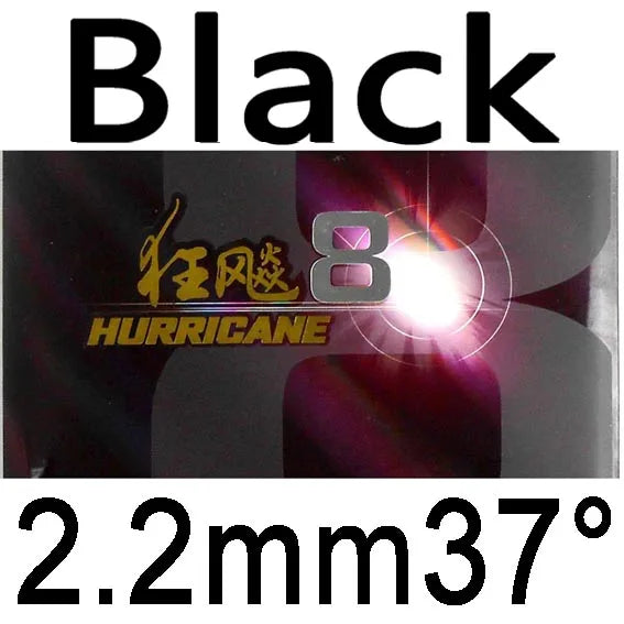 DHS Hurricane 8 Hurricane8 Pips in Table Tennis Rubber With Sponge PingPong Rubber