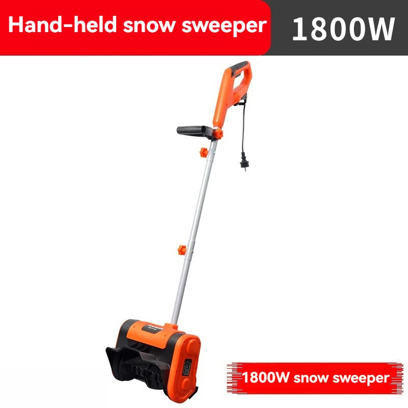 Snow Removal Machine Electric Snow Plow Hand-Pushed Snow Blower Small Snow Clearing Equipment for Road Snow Shoveling