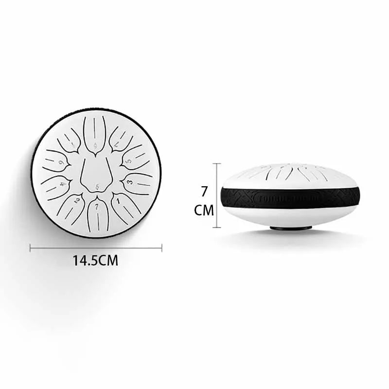 6 Inch 11 Notes Tongue Drum Beginner Professional Musical Percussion Instruments Practice Accessory Small Portable Tongue Drums
