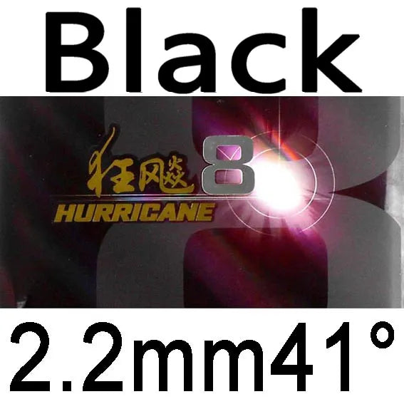 DHS Hurricane 8 Hurricane8 Pips in Table Tennis Rubber With Sponge PingPong Rubber