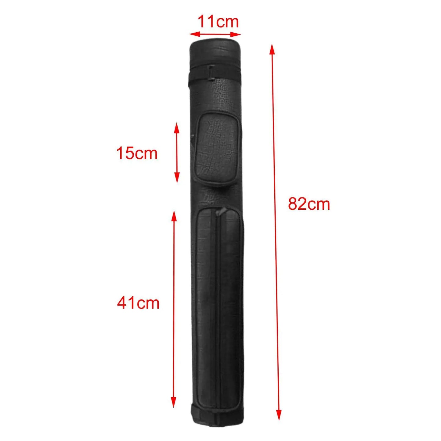 Billiard Pool Cue Bag 4 Holes Carrying Case Pouch for Billiard Stick Rod Black Pattern