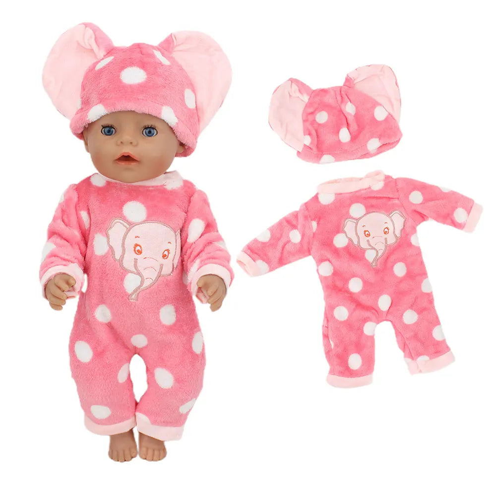 Lovely Pony Suit for 43cm Baby Doll 17inch Born Babies Boy Doll Clothes