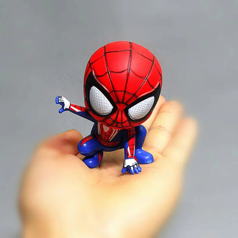 Marvel Spiderman Anime Action Figure Toys PVC Model Spider Man Dolls Decoration Cake Decoration Mdoel Kids Toys Birthday Gifts