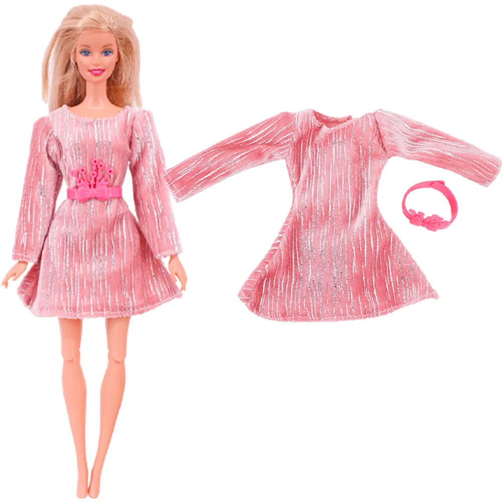 Pop Doll Clothes Sportswear Outfit Dress Fashion Coat Hoodie Top Pants Hats Clothing for Barbis&BJD Doll Accessories Girl`s Toy