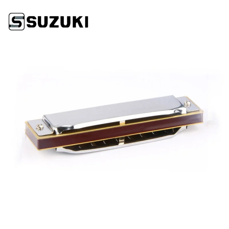 Suzuki Harmonica Folk Master 1072 Standard Beginner 10 Hole 20 Tone Diatonic Key of C a D E F G