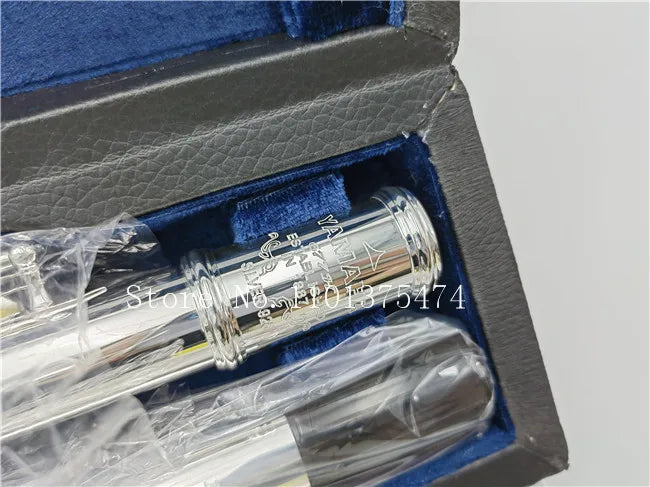 Flute Professional Cupronickel Opening C Key 17 Hole 677H Flute Silver Plated Musical Instruments With Case and Accessories