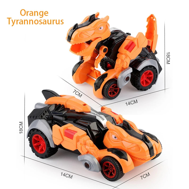 2 in 1 Monster Truck Transformation Car Toy Children Dinosaur Car Toy Transformation Toys for Boy Deformation Figures Robot Toys